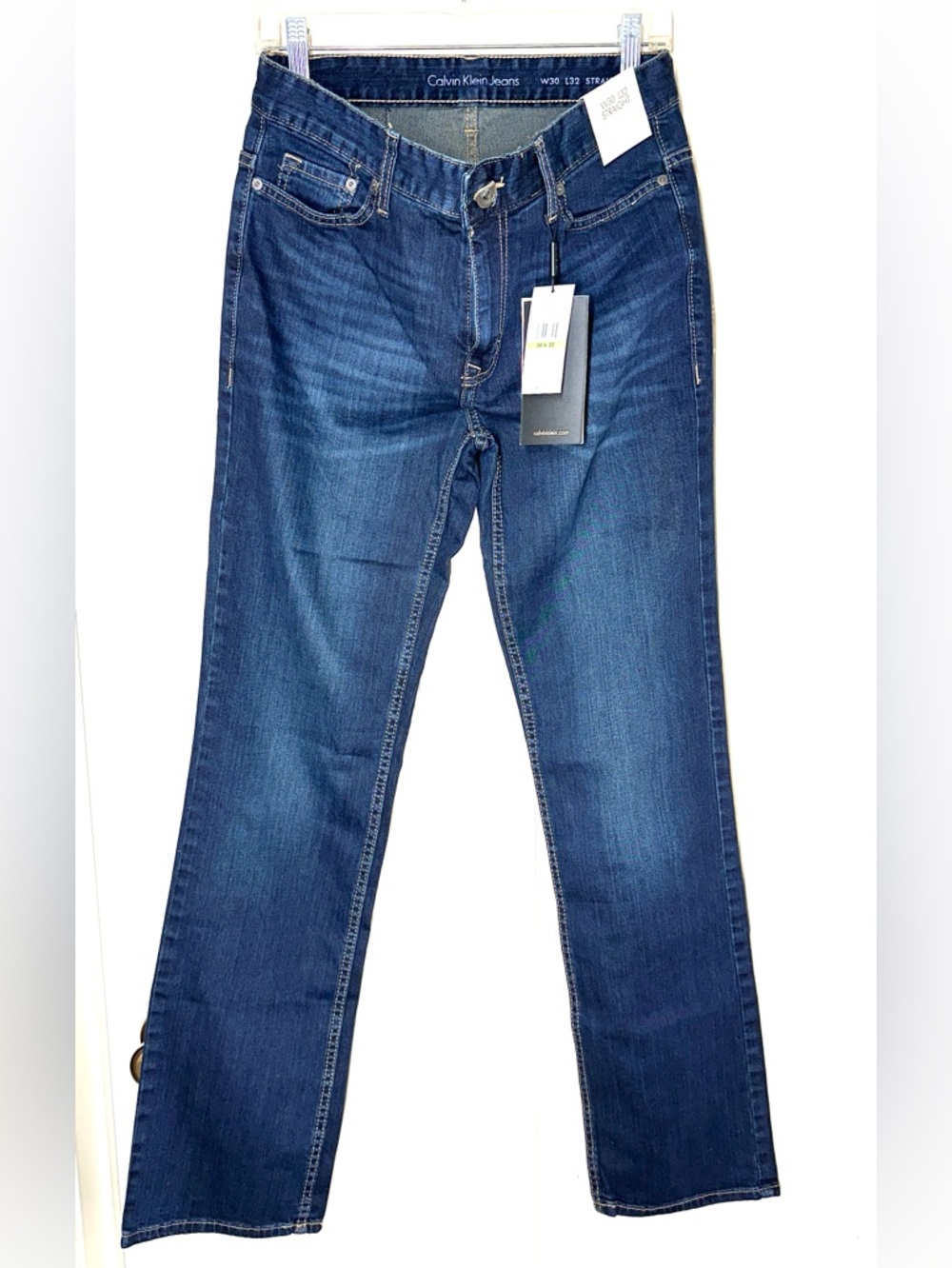 NWT Calvin Klein Jeans Men's Dark Blue Straight Jeans